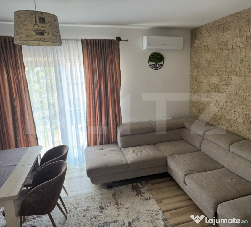 Apartament cu 2 camere, decomandat, 57 mp, bloc nou, zona Bu