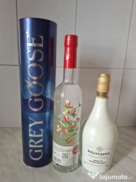Vodka cu căpșuni si lime si Ballycastle ciocolata alba pret ambele