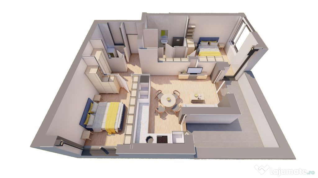 PENTHOUSE ARED cu 3 camere si terasa generoasa Comision 0...