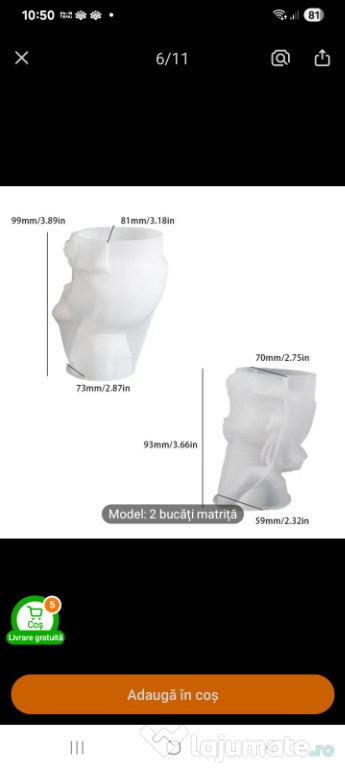 Fetite din ghips pentru decorarea casei sau pentru birou