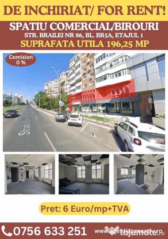Spațiu comercial / birouri, Str. Brăilei, Galați