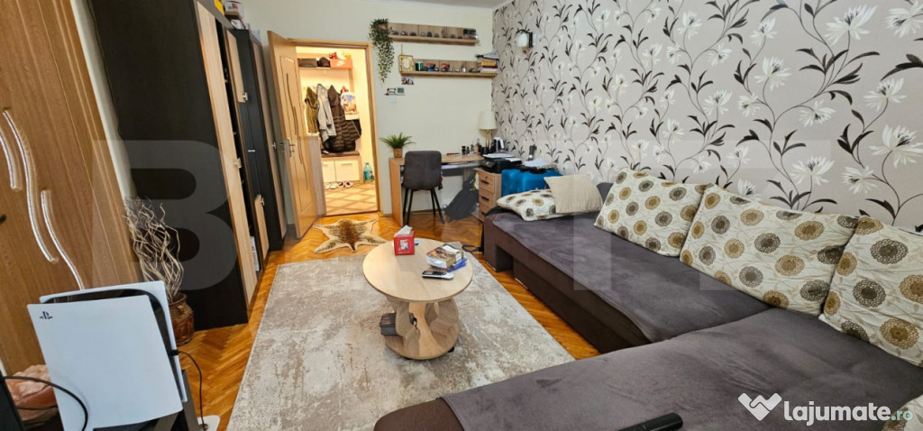 Apartament 2 camere – etaj 3/4, mobilat, 48mp, decomandat
