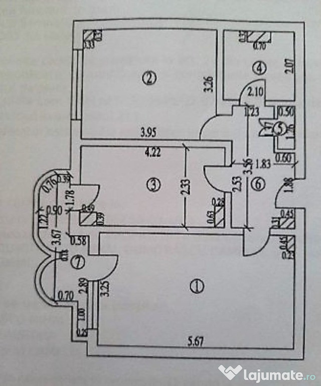 Apartament cu 2 camere in I. C. Frimu