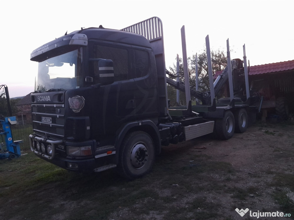 Vând scania 470 cp cu macara