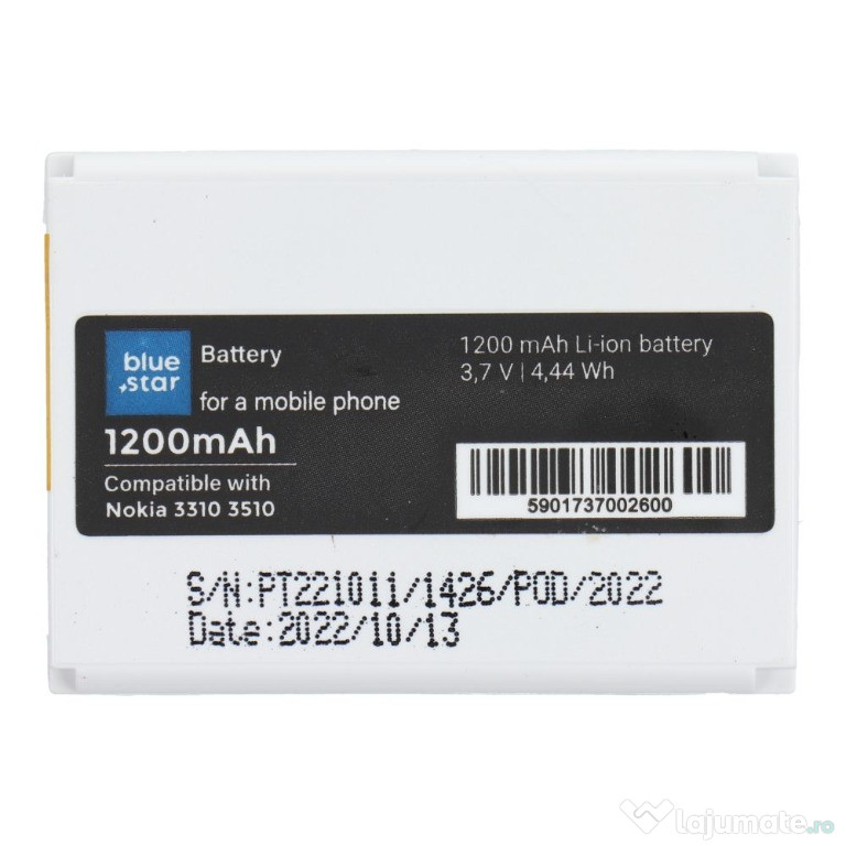 Acumulator NOKIA 3310, 3330, 3410, 3510, 5510, 6800 (BLC-2) 1200 mAh