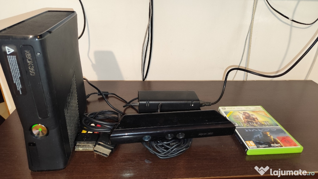 [Xbox 360], HDD 250 GB, KINECT, modat, 2 jocuri originale+54 pe hdd