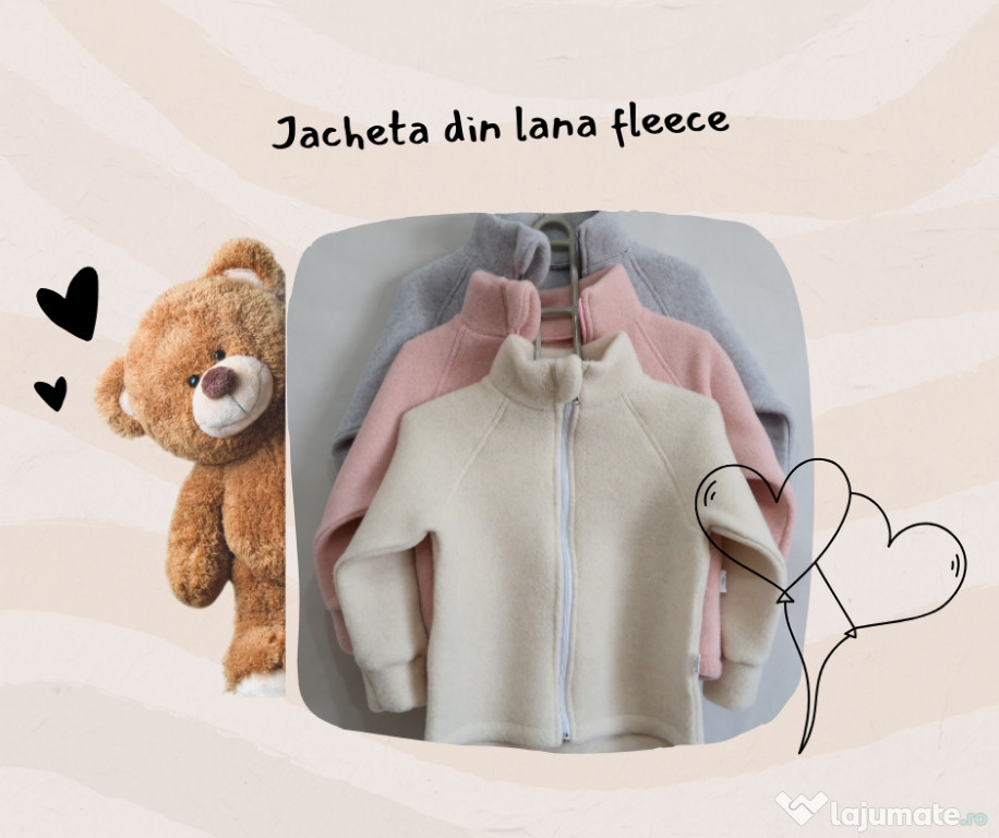 Jacheta din lana fleece