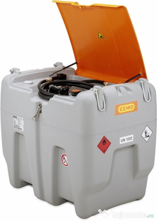 Rezervor transportabil pentru motorina 620l cu pompa 12v