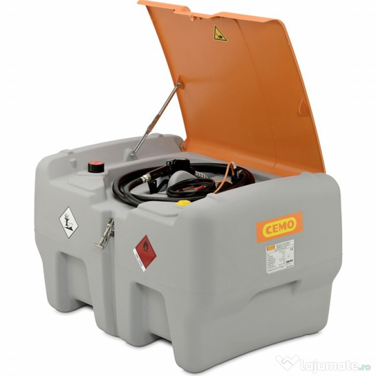 Rezervor transportabil pentru motorina 440L cu contor si pompa 12v