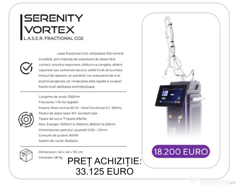 Laser co2 fractional serenity vortex