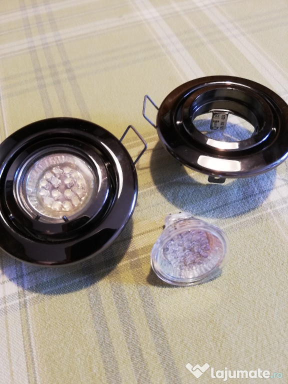 Spoturi incastrabile cu bec LED 12 V DC, orientabile
