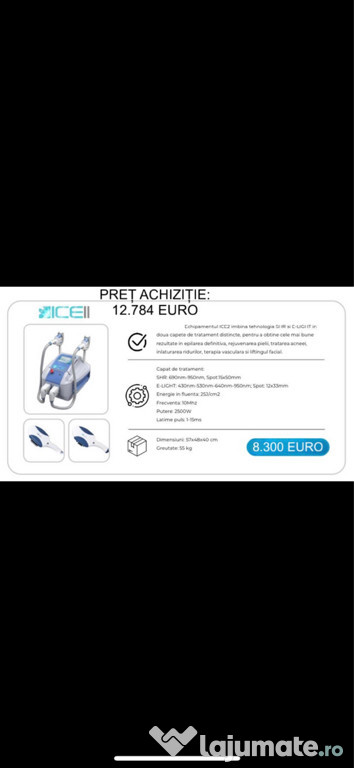 Aparat Epilare Definitivă si rejuvenarea pielii ICE 2