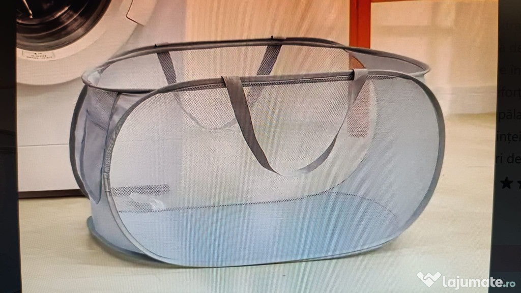 Coș de rufe din plasă extra mare, multifuncțional