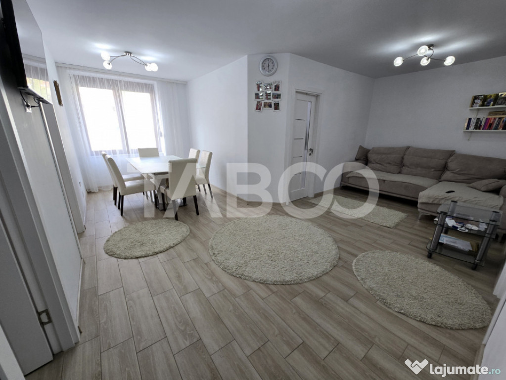 Apartament decomandat 66 utili 3 camere pivnita Turnisor Sib