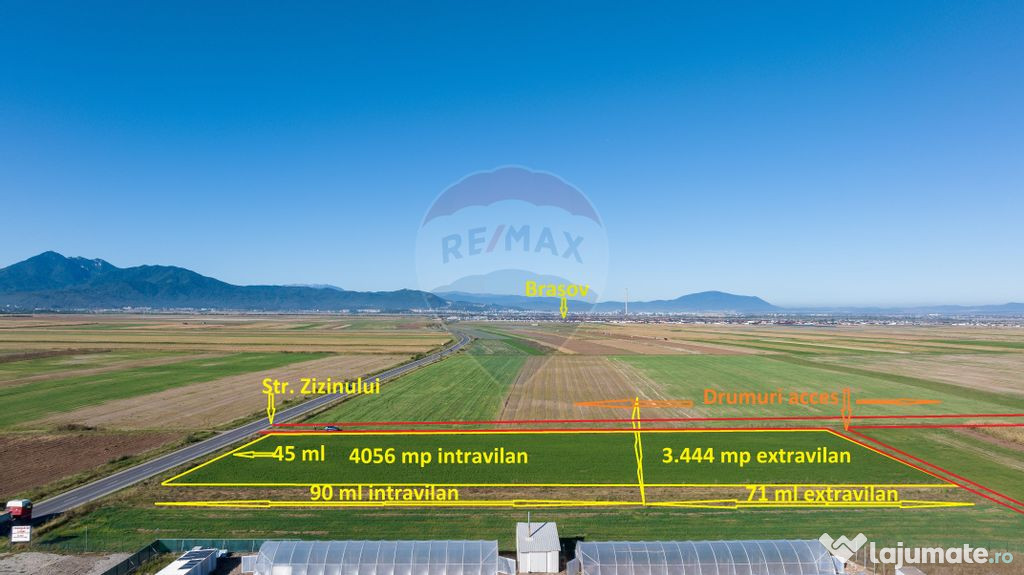 Teren 7,500mp Tarlungeni / Strada Zizinului