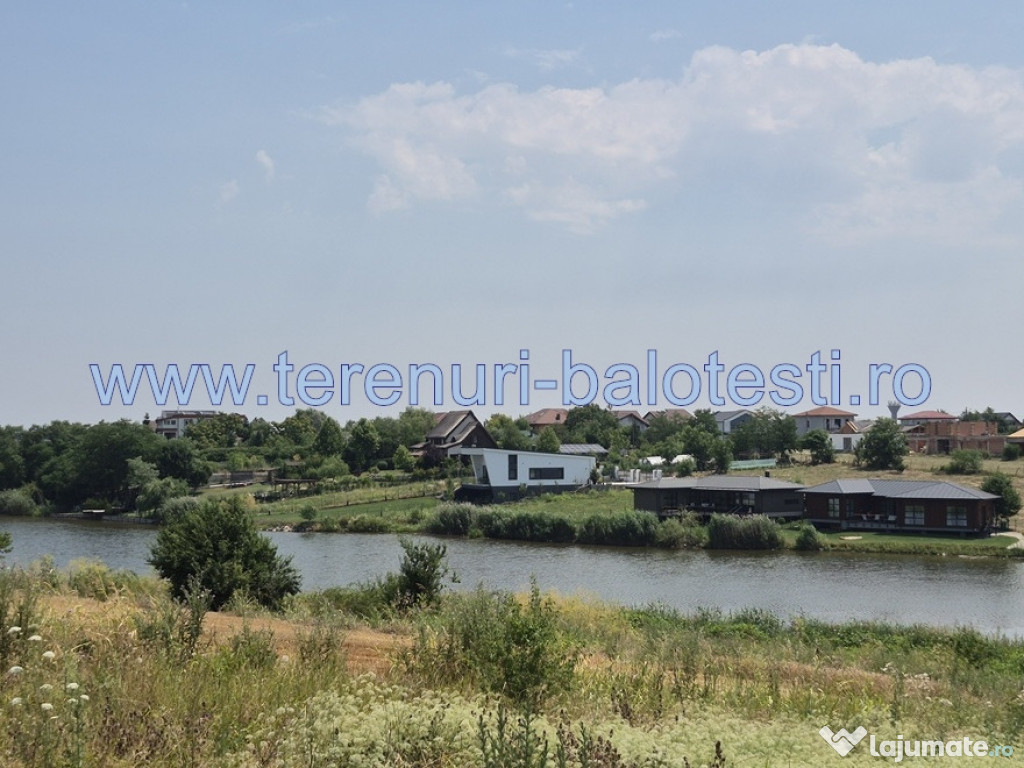 Lot teren apropiere lac Balotesti,gaz,curent la hotar,600mp