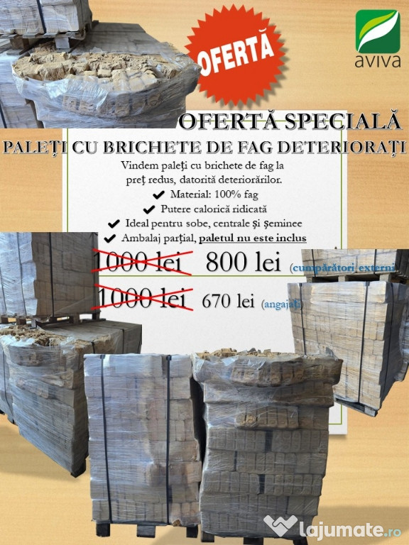 Vindem brichete cu defecte