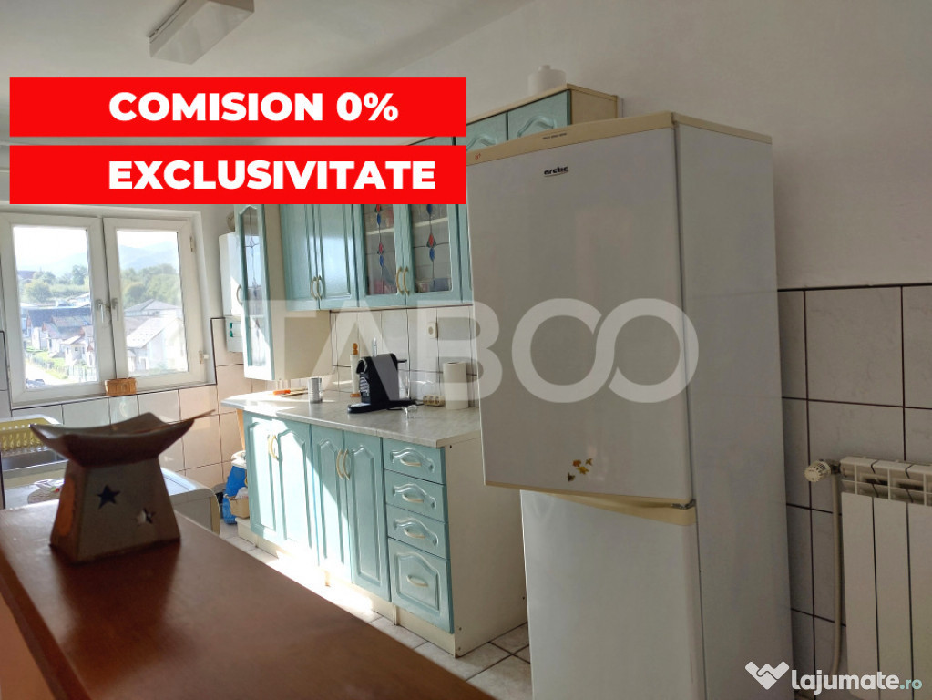 Apartament 50 mpu 2 camere etaj 3 pivnita Piata Noua Cisnadi