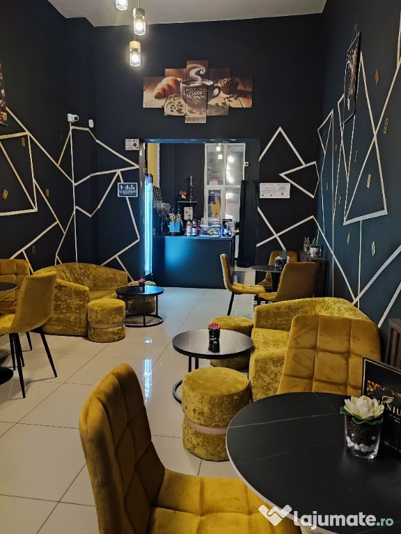 Cafenea de vânzare, complet utilată, gata de funcționare