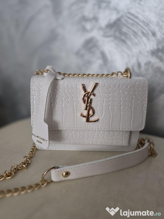 Geantă YSL albă micuță
