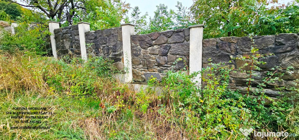 Teren 1250 mp, zona Stadion, priveliste si cadru natural superb