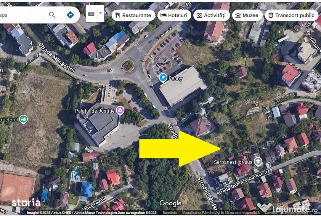 Teren intravilan 1838 mp, D=18,54m, str.Manastirii nr.7D, ultracentral