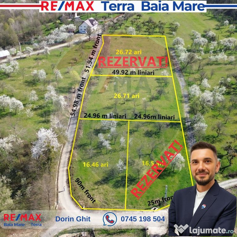 Teren deosebit de vanzare Cărbunar