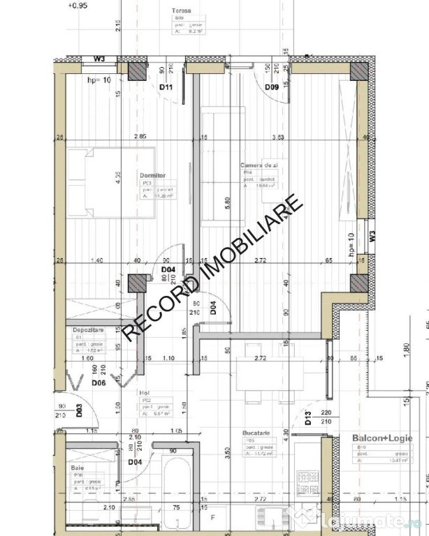 Apartamente cu 1, 2 camere semifinisate in Apahida