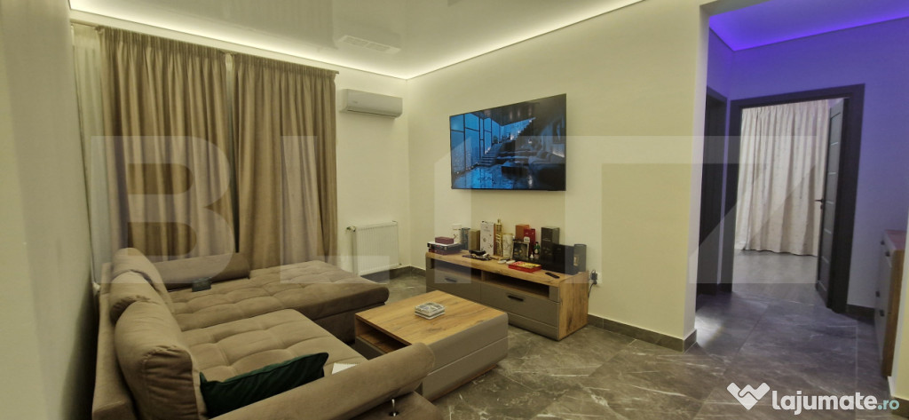 Apartament 3 camere, 62,6 mp, finisaje Premium, mobilat si
