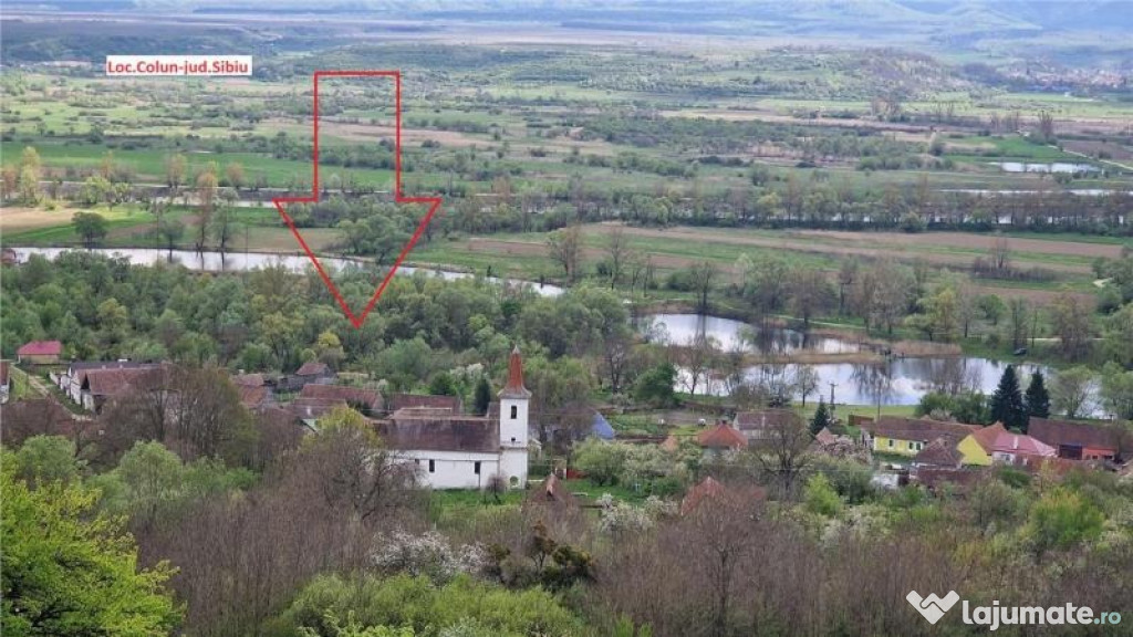 Casă cu 1100mp teren in loc.Colun, la 40 km de Sibiu
