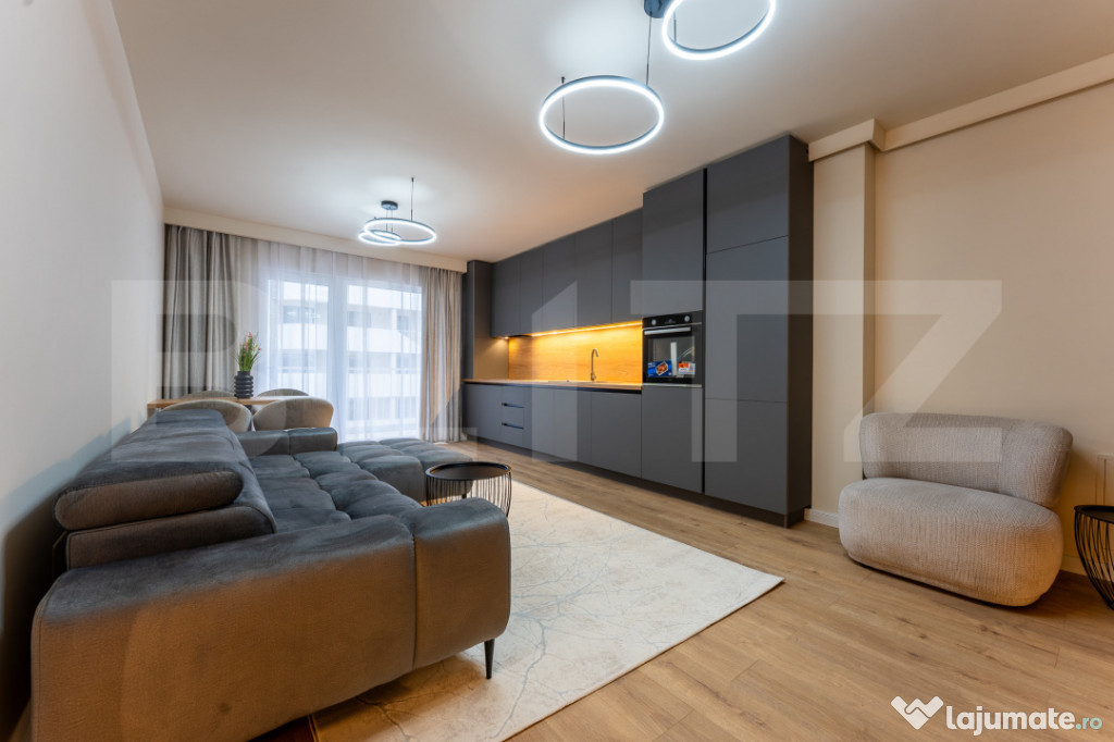 Apartament modern, intermediar, 55 mp, terasa 11 mp, strada