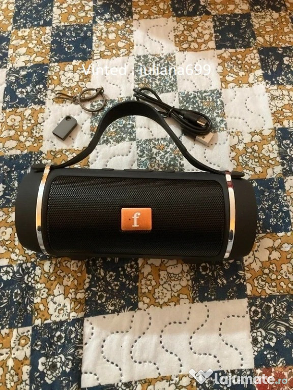 Boxă portabilă nouă – Bluetooth + stick cadou, reîncărcabilă