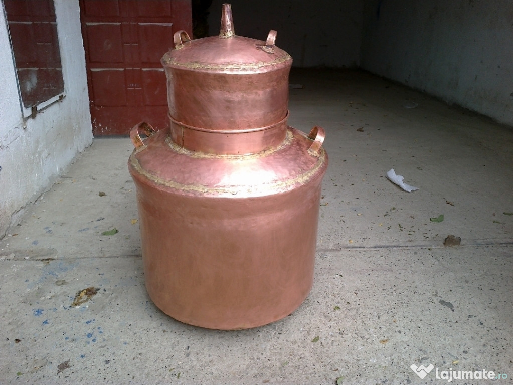 Cazan din cupru pentru tuica/palinca