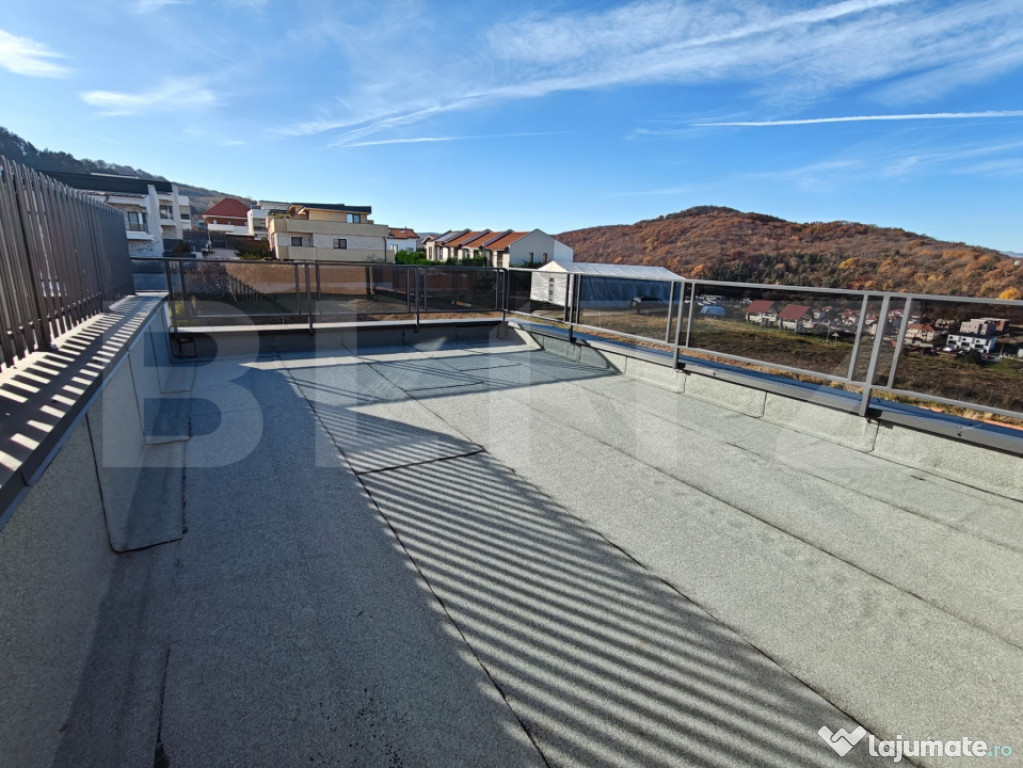 Duplex nou, priveliste panoramica, 120 mp, 250 teren, terasa