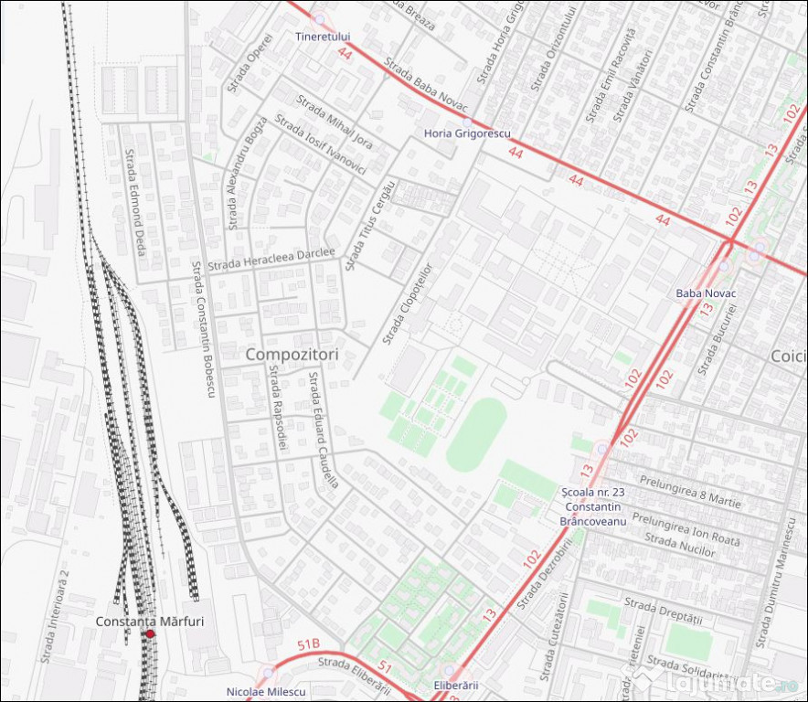 Compozitorilor, teren intravilan, 300mp, vanzari Constanta