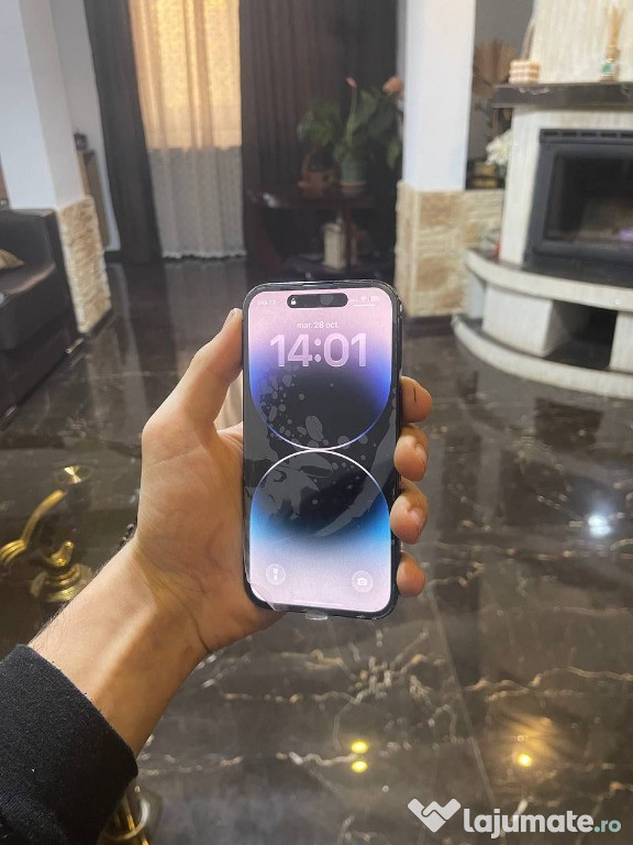 IPhone 14 Pro 512GB Space Black – Display impecabil, Baterie 100%, Ful