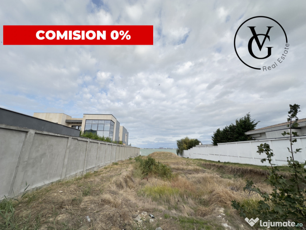 Teren construcții frontal la lac -1784 mp -Ovidiu