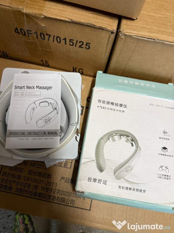 Aparat pentru masaj cervical