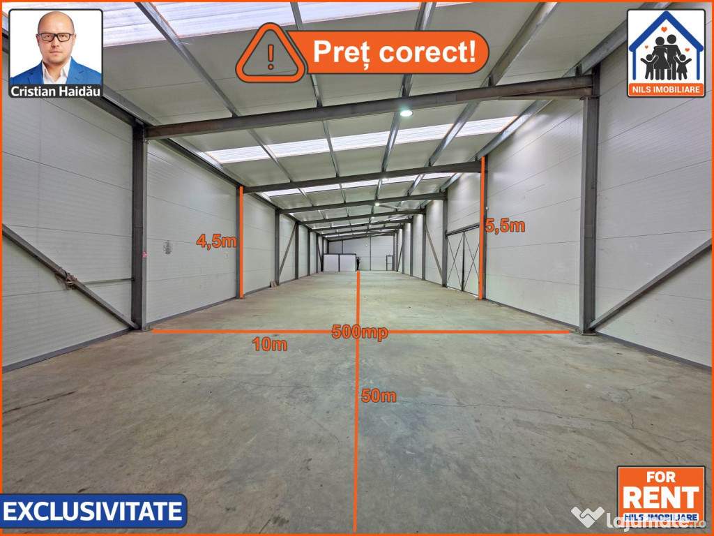 2 x Hala 500mp | Deschidere E85 si Macului | Afumati - IF
