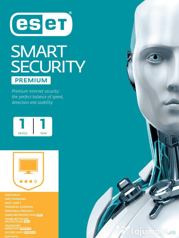 Vand o licenta ESET Smart Security Premium 1 singur pc valabila 1 an