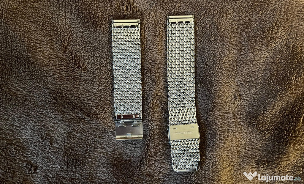 Vand curea ceas impletita din otel ioxidabil