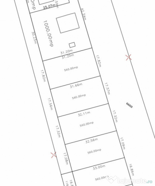 Teren intravilan rezidential Horlesti Rediu 560mp