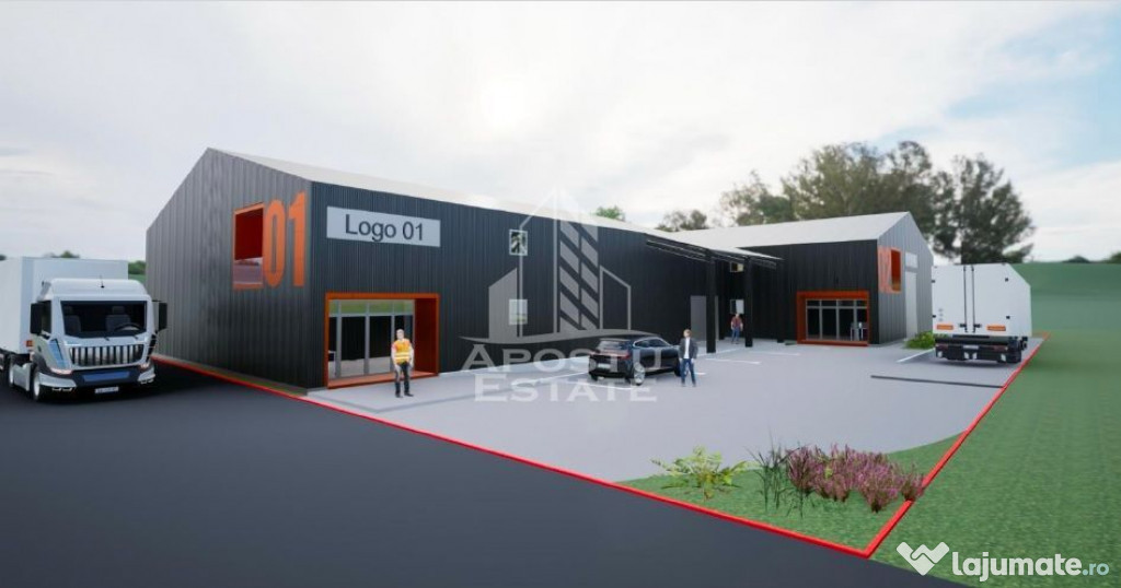 Hala noua cu rampa tir, 540 mpu, Giarmata