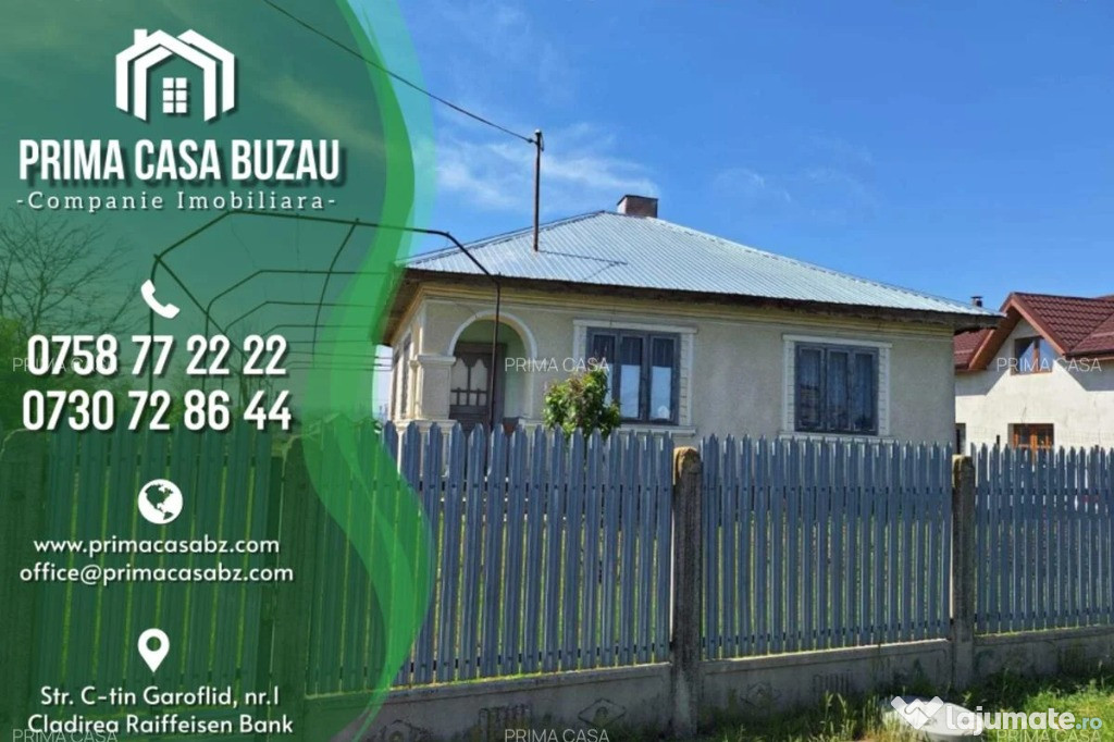 Teren + Casă bătrânească | Comuna Smeeni, jud. Buzău | 2.878 mp |