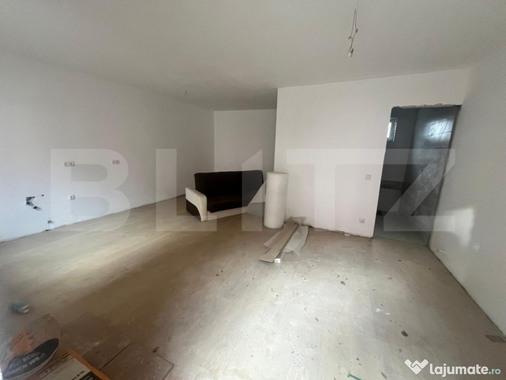 Apartament 2 camere, semifinisat, zona Piata Decebal