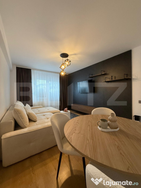 Apartament 1 camera, 37 mp, iintermediar, garaj, zona Terra