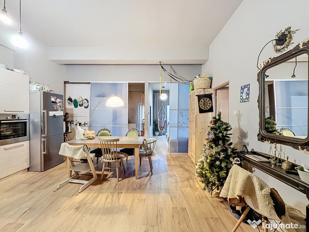 2 camere, 52 mp, complet mobilat, zona P-ta 1 Mai / Clujana