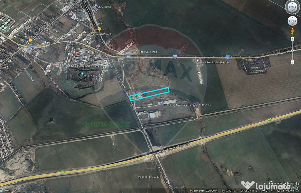 Teren intravilan, 21000 mp, Jilava-DNCB