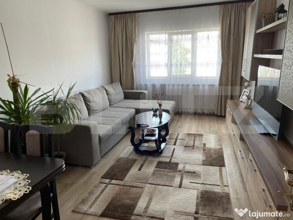 Apartament 3 camere, 75 mp, modern, complet mobilat – Zona