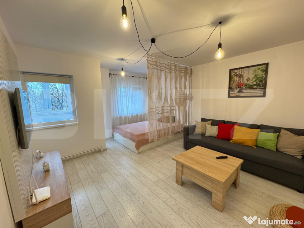 Garsoniera de inchiriat, 43 mp, zona 1 Mai